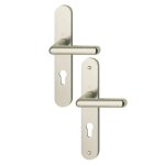 Poign�es sur plaques cl� i - aluminium champagne - cortina hoppe