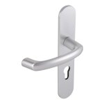 Poignes sur plaques cl i - chrom velours - alto vachette