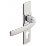 Poign�es sur plaques cl� i - entraxe 165 mm - chrom� velours - artis vachette