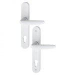 Poign�es sur plaques cl� i - entraxe 92 mm - blanc 9016 - atlanta hoppe