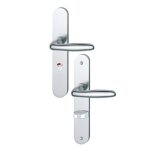 Poign�es sur plaques condamnation voyant - aluminiun argent - verona hoppe