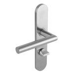 Poign�es sur plaques condamnation � voyant - inox - linox 493 vachette