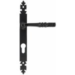 Poign�es sur plaques �troites cl� i - fer noir c�ment� - bourgogne bouvet