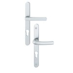 Poign�es sur plaques �troites cl� i - saillie r�duite - argent - tokyo hoppe