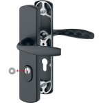 Poign�es sur plaques renforc�es cl� i - 37 � 52 mm - noir - new - york hoppe