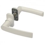 Poignes sur rosaces - carr 8 mm - blanc ral 9010 - hera fapim