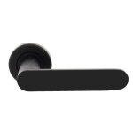 Poignées sur rosaces rondes - aluminium noir mat - meudon cadap Poignées sur rosaces rondes - aluminium noir mat - meudon cadap