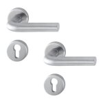 Poign�es sur rosaces rondes cl� i - inox 304 - bonn hoppe