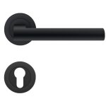 Poignes sur rosaces rondes cl i - inox noir - er45 madeira karcher design