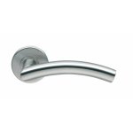 Poignes sur rosaces rondes - forme cintre - inox 304 - c 19 normbau