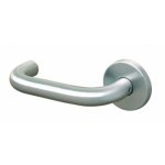 Poignes sur rosaces rondes - inox 304 - carr 7 mm - est 41 normbau