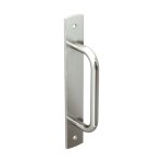 Poign�e de tirage sur platine - porte coulissante - acier zingu� - 1297 mantion
