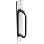 Poigne de tirage sur platine - porte coulissante - acier zingu - 1297 mantion