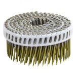 Pointes annel�es inox a4 t�te bomb�e en rouleau plat 16� bande plastique �2, 1x38mm - par 7350 arca - ...