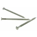 Pointes annel�es - t�te bomb�e - inox a4 - 50 x 2, 5 mm - boite de 2 kg don quichotte