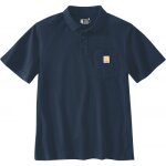 Polo de travail à manches courtes sleeve pocket - bleu - l carhartt Polo de travail à manches courtes sleeve pocket - bleu - l carhartt