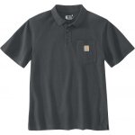 Polo de travail à manches courtes sleeve pocket - gris - s carhartt Polo de travail à manches courtes sleeve pocket - gris - s carhartt