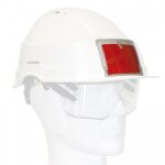 Porte - badge rigide et scratch autocollant adaptable sur casque auboueix