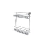 Porte - bouteilles coulissant suprastar avec fermeture amortie - acier - 150 mm emuca