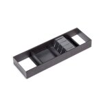 Porte - couteau pour tiroir orderbox - 150x470mm - gris - acier et bois emuca