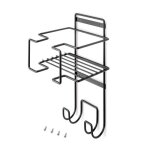 Porte - fer et planche  repasser en acier fixation murale - anthracite emuca