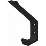 Porte - manteaux - porte - chapeau - aluminium - noir hermeta