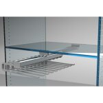 Porte - pantalon coulissant - fixation centrale - simple - 10 pantalons - gris ambos