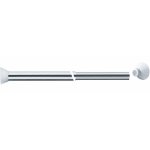 Porte rideaux droit alu - d20 mm - extensible 75  125 cm pellet asc
