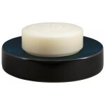 Porte savon - noir brillant - en grs - jaro spirella