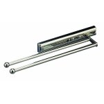Porte - serviette coulissant - salle de bain - 2 barres - longueur 410mm kessebhmer