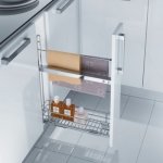 Porte - torchons - fermeture amortie - longueur 110 mm inoxa Porte - torchons - fermeture amortie - longueur 110 mm inoxa
