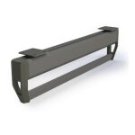 Porte - v�tements avec barre extractible de placard quartz - titane emuca
