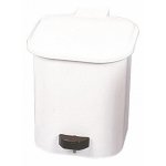 Poubelle 1 seau - plastique blanc bricozor