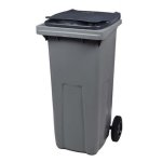 Poubelle - 2 roues - 120 litres - prhension frontale rossignol