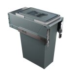 Poubelle de cuisine coulissante - grande capacit� - block 2. 0 - l 300 mm - 35 litres elletipi