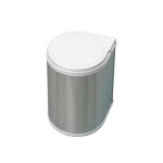 Poubelle sous evier avec ouverture automatique - 1 bac de 13 litres - acier inoxydable emuca