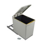 Poubelle de tri slectif - couvercle automatique - 1 bac de 16 litres emuca