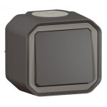 Poussoir no complet saillie 10 a �tanche - anthracite - plexo legrand