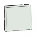 Poussoir inverseur porte �tiquette mosaic - 2 modules - 6a - blanc legrand