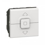 Poussoir pour volets roulants mosaic - 2 modules - blanc legrand