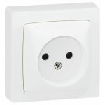 Double prise 2p + t - saillie legrand Double prise 2p + t - saillie legrand