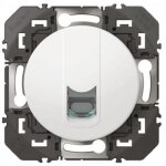Prise tv simple - toile blinde - dooxie - noir legrand
