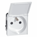 Prise de courant fort - 2p + t droite à volet - bornes auto - mosaic legrand Prise de courant fort - 2p + t droite à volet - bornes auto - mosaic legrand