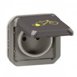 Prise de courant pour recharge de vlo lectrique - composable - plexo legrand