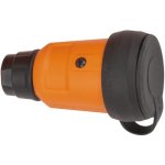 Prise lectrique avec clapet - 16 a - 2p + t - orange brennenstuhl