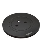 Prise encastrée 1pc 2p + t - noir - incara? disq 60 legrand Prise encastrée 1pc 2p + t - noir - incara? disq 60 legrand