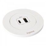 Prise encastrée avec chargeur usb - a et usb - c - blanc - incara? disq 60 legrand Prise encastrée avec chargeur usb - a et usb - c - blanc - incara? disq 60 legrand