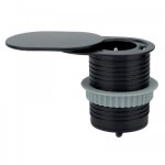 Prise � encastrer slidy - � 60 mm - 1 prise pc 220 / 240 v + 1 prise usb - a synercia