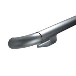Profil aluminium pour main courante - longueur 4m - avec pare - close cs france