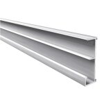 Profil  clipser de dossiers suspendus - en alu brut - 4 m quincadcor